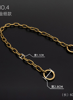 老花复古软盒子方包装饰链条配件包包手提链子替换古金色肩带包带
