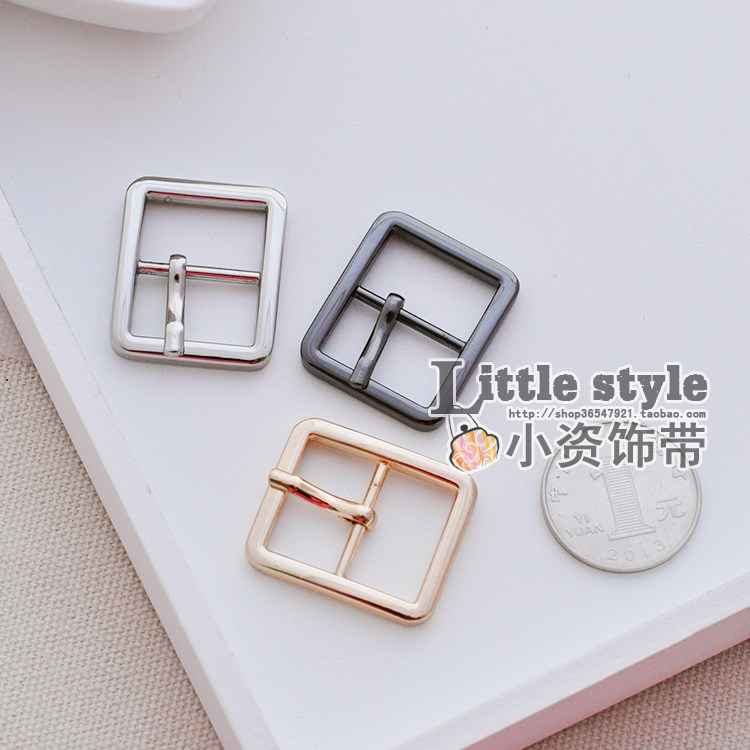 新品 活动皮带扣厚方线针扣 1.9cm带宽合适 DIY包带环扣金属配件Z