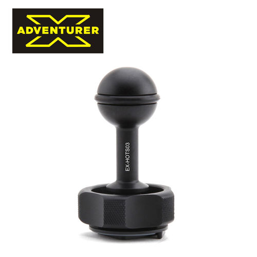 X-ADVENTURER 探险家冷热靴接口手拧gopro球头YS接头灯臂潜水水摄配件