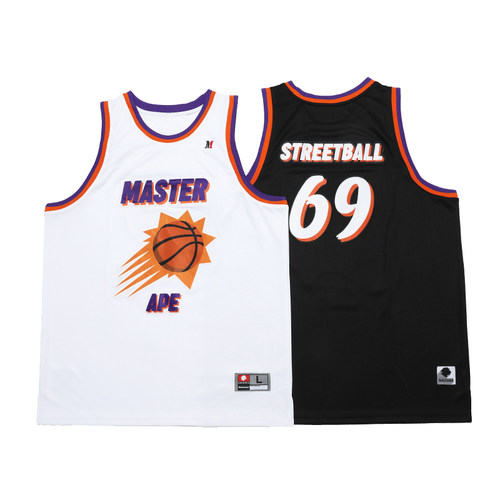 Masterape太阳69美式街头国潮球衣夏季篮球运动背心nba复古新面料 - 封面