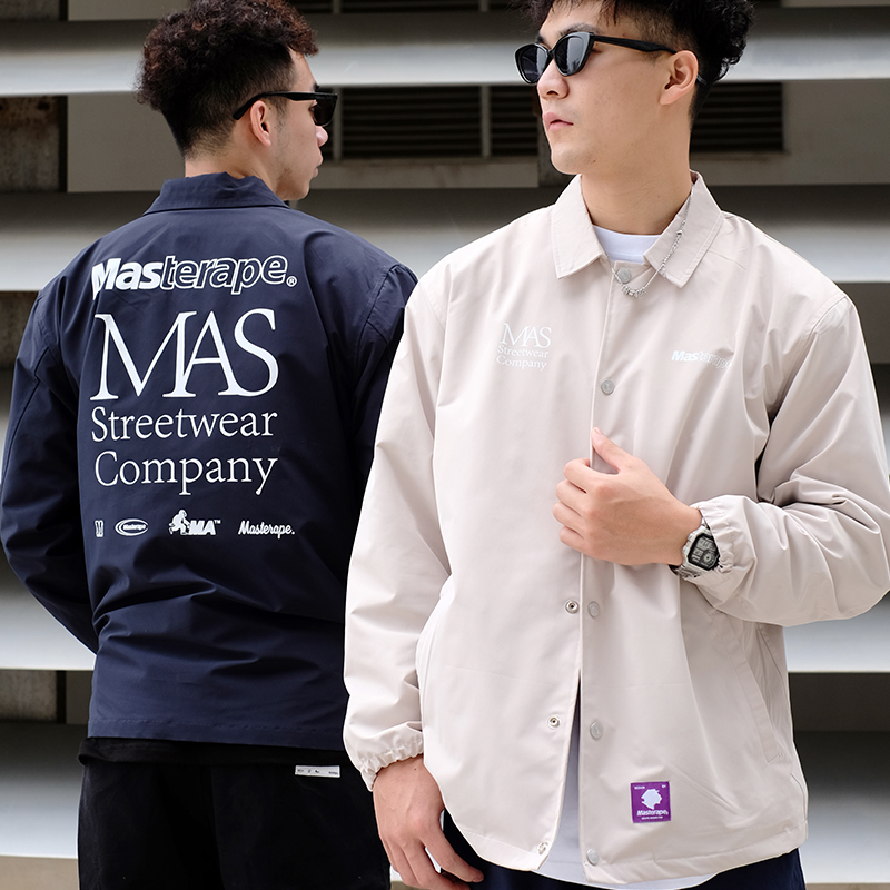 Masterape秋冬宽松教练夹克