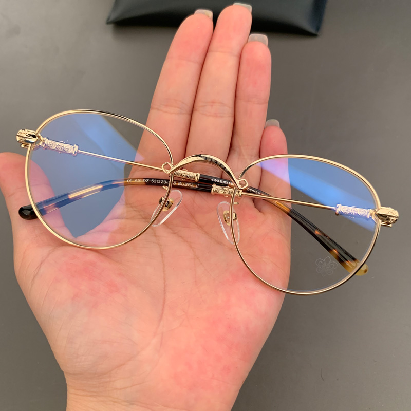 新品眼镜框架BUBBA男女超轻个性潮流款金丝边圆形复古近视平光镜