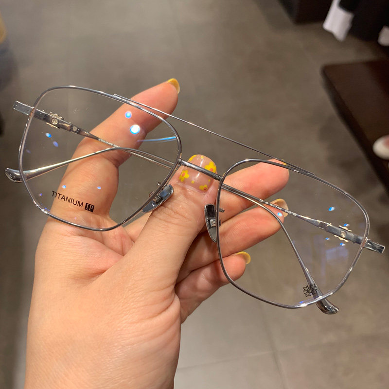 全框纯钛纯钛眼镜大框眼镜框架