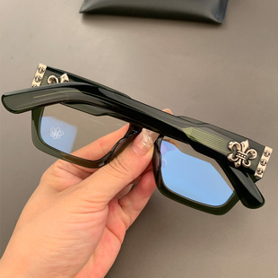 新品眼镜框架板材粗边大框素颜百搭潮流款厚重男女全框近视平光镜