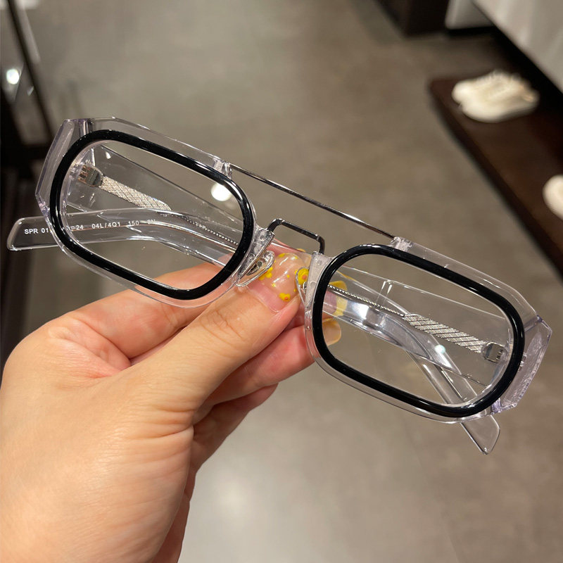 眼镜框架新品粗腿板材男女