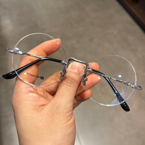 男女款无框纯钛超轻眼镜框架