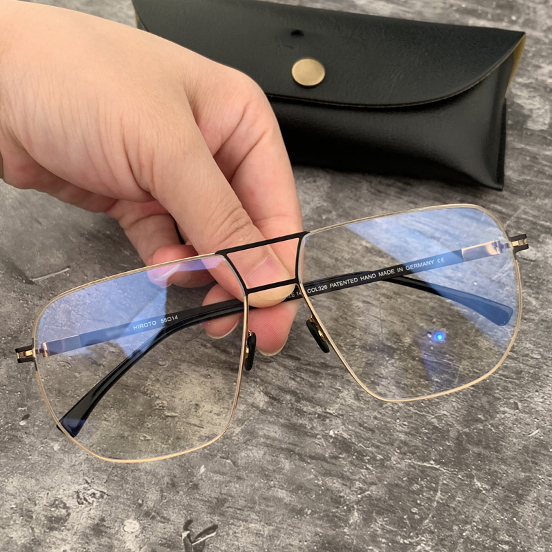 眼镜马吉他全框黑金男女