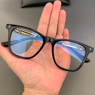 新品眼镜框架复古板材显脸小个性潮超轻大黑框素颜男女平光近视镜