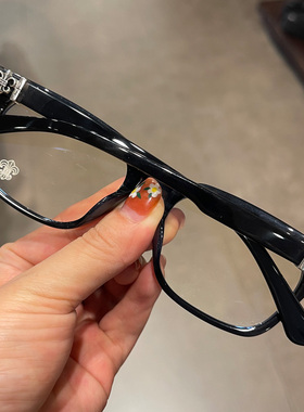 麦克心罗心眼镜框架新品黑框板材素颜复古全框防蓝光男女近视灰色