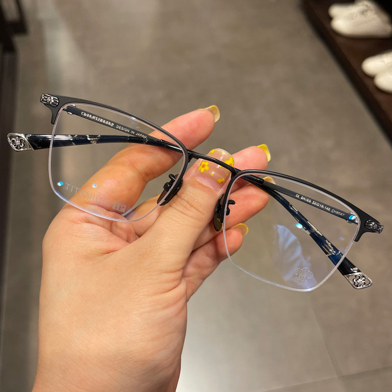 眼镜框架麦克心罗心全框纯钛男女