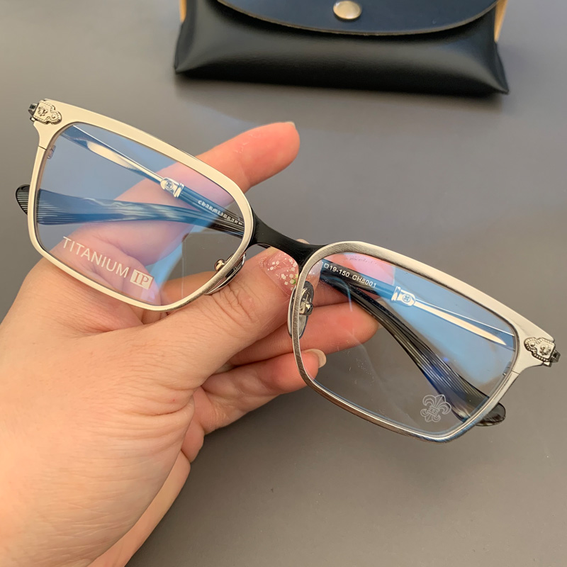 新品眼镜框架纯钛商务金丝边窄框复古超轻窄框男女近视个性大脸型