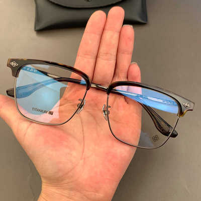 眼镜框架全框纯钛男士