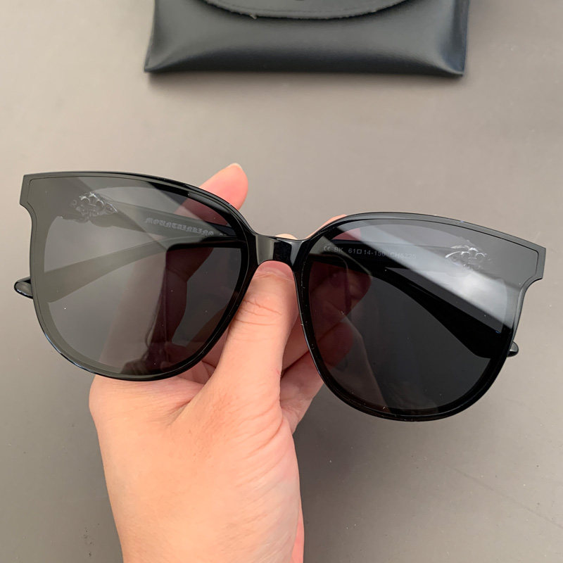 麦克心罗心太阳镜复古黑超板材素颜百搭防紫外线男女大框大脸墨镜