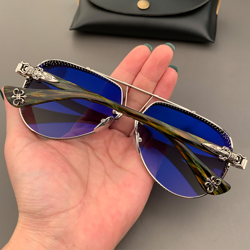 麦克心罗心太阳镜2023新品墨镜复古宽边网面男女内镀膜防紫外线