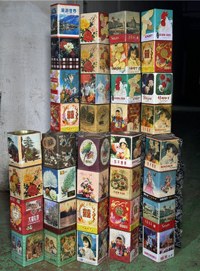 饼干桶老电话机搪瓷盘碗算盘老木