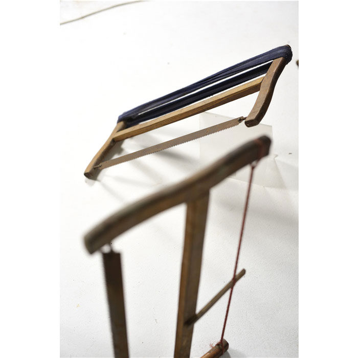 民俗怀旧老物件鲁班木匠工具传统旧木锯木钻老墨斗80年代摆件复古