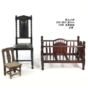 民国老家具海派婴儿床影视道具花店老床海派乡愁人文古旧物件咖啡