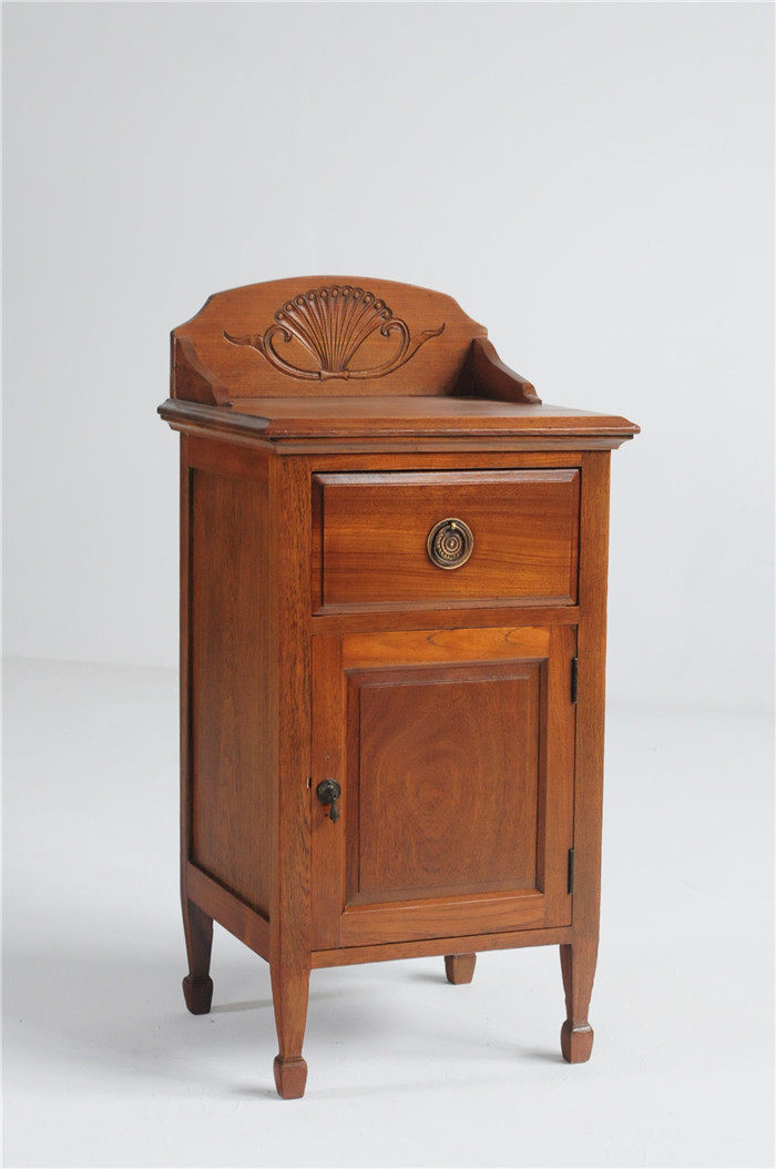 老上海西洋摩登古董柚木床头柜复古怀旧设计师民宿咖啡馆会所收藏