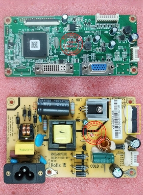 AOC C3289VW8电源板 SLE042-500-B01 驱动板 SM2775D-R10.1 主板