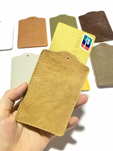 Кожаный кошелек, картхолдер, чехол для проездного, комплект, в корейском стиле, простой и элегантный дизайн, из натуральной кожи, воловья кожа