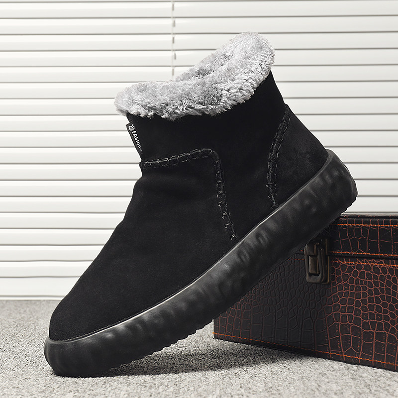 棉鞋男冬季2026年新款加绒加厚东北保暖雪地靴厚底防滑男士棉靴子,流行男鞋,时尚雪地靴,淘宝优惠券,粉丝福利购,淘宝优惠卷