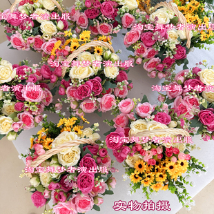 又见南泥湾花篮道具六一儿童节舞蹈演出服原版大花篮定做