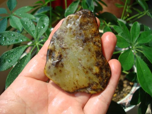 天然河磨玉黄白原石老玉挂件手把红皮独籽籽料岫岩玉和田玉透闪石