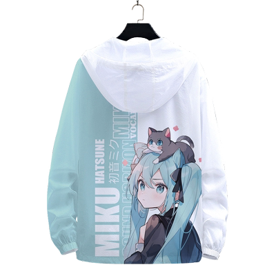 素衣黎人连帽夏季开衫拉链