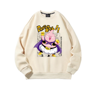 七龙珠联名卫衣外套男圆领上衣魔人布欧cos服痛衣加肥加厚长袖T恤