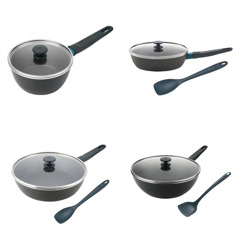 德国双立人Now Marble系列锅具30cm不粘炒锅24/28cm煎锅18cm奶锅