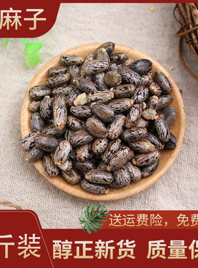 新货野生蓖麻子蓖麻籽500克包邮红大麻子中药材蓖麻仁蓖麻种子