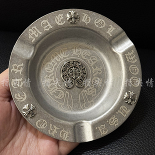 烟灰缸雪茄不锈钢十字创意个性 饰道具摆件客厅送礼批 咖啡酒馆装