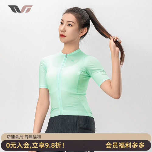 洛克兄弟骑行服女短袖速干透气
