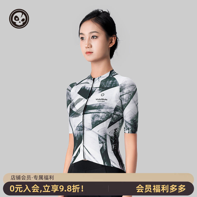 VNS小骷髅女款骑行服短袖排汗夏