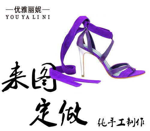 优雅丽妮来图专业定做小码女鞋高跟单鞋31-33大码婚鞋40-46职业鞋