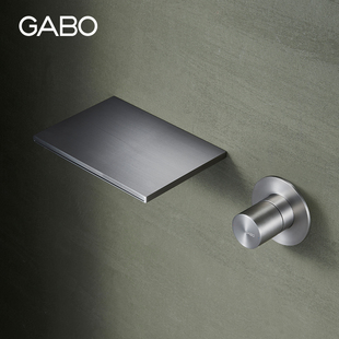 龍頭 觀博GABO 大流量浴缸龍頭入墻式 瀑布龍頭冷熱水暗裝 18M024
