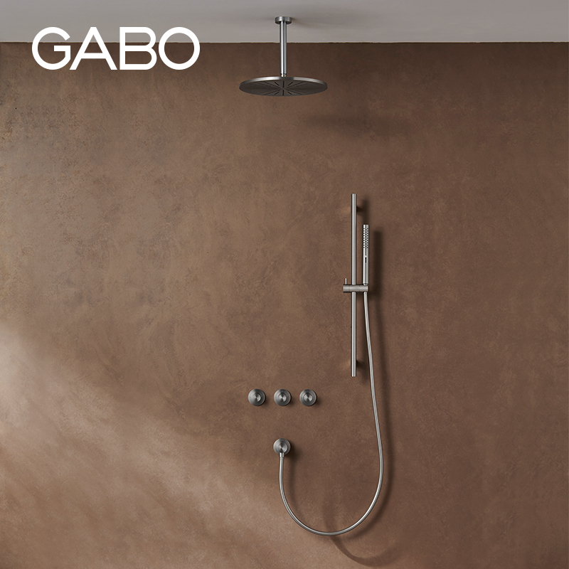 观博GABO暗装淋浴花洒套装家用两功能入墙式不锈钢淋浴器 18N031B