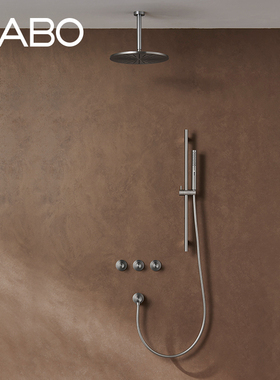 观博GABO暗装淋浴花洒套装家用两功能入墙式不锈钢淋浴器 18N031B