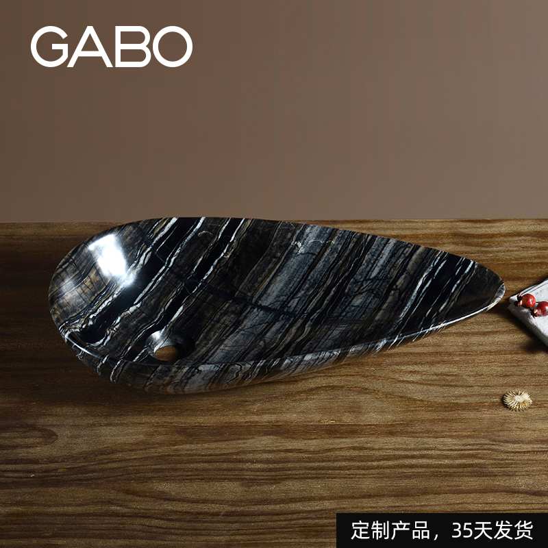 GABO观博大理石台上盆艺术家用