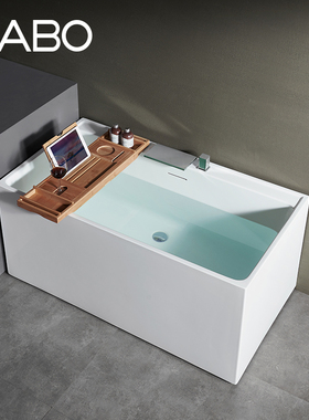 观博GABO 家用亚克力浴缸小户型泡澡浴缸1.2m方形日式小泡缸 6888