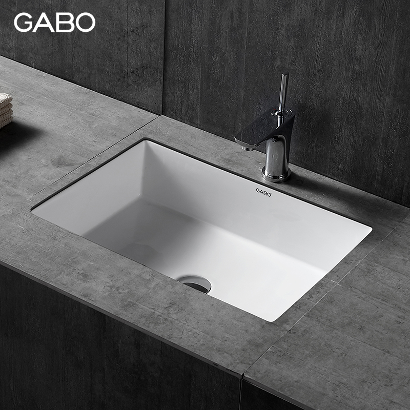 观博GABO陶瓷台下盆家用洗手盆