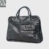 Кожаный портативный ноутбук, сумка через плечо, воловья кожа, из натуральной кожи, бизнес-версия