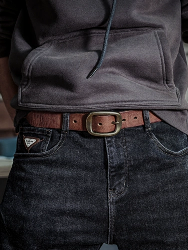 Латунный кожаный ремень, из натуральной кожи