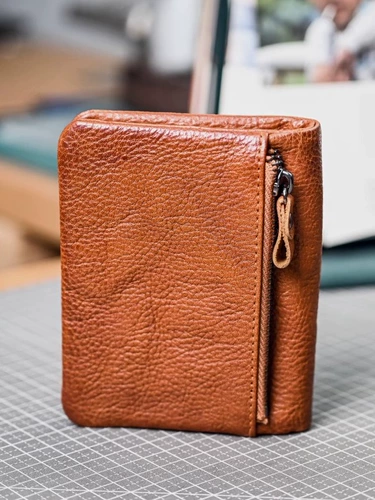 Кожаный короткий бумажник для водительских прав, кошелек подходит для мужчин и женщин, из натуральной кожи