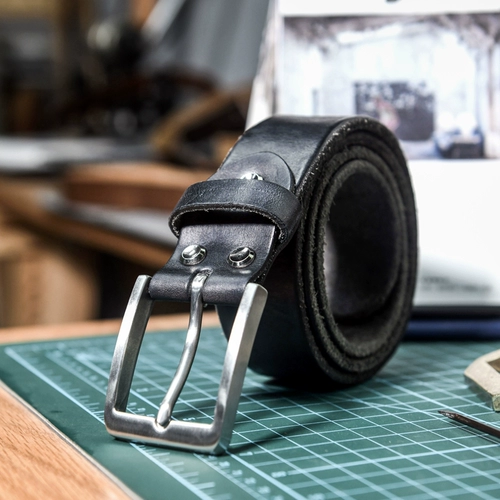 Мужской ремень ручной работы для отдыха, кожаные штаны из нержавеющей стали, из натуральной кожи, воловья кожа
