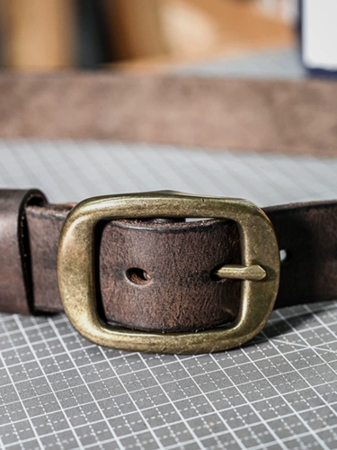 Латунный кожаный ремень, из натуральной кожи