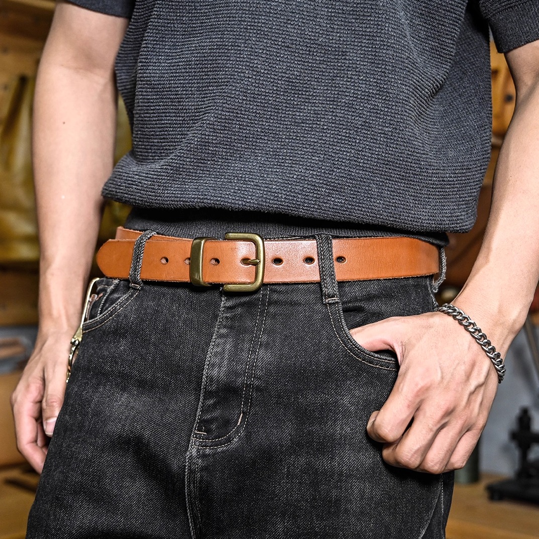 简约复古手工真牛休闲风青年针扣