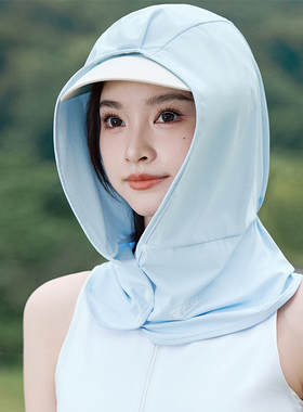 高尔夫防晒面罩女透气围脖户外