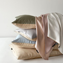 奥地利兰精莱赛尔纤维枕头套 高端100支超细天丝枕套一对成人家用