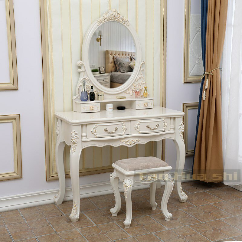 European style dresser bedroom Simplicity Dressers solid wood drawer Dressing table Makeup counters Small apartment Vanity cabinet New productsin the Residential furniture , Tables , Dressing/Desk  category - from Buy2taobao.com to provide professional Taobao agent buy service